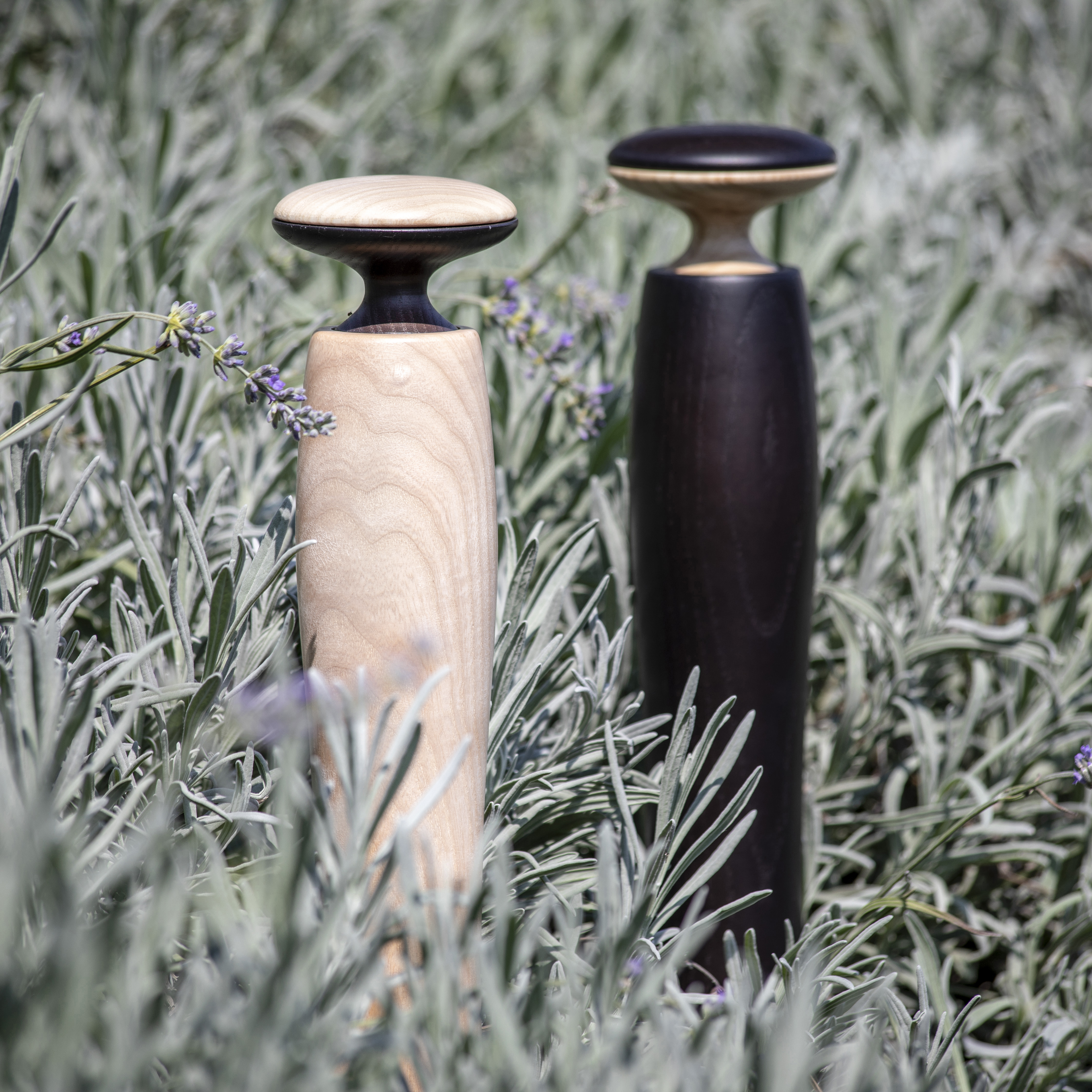 Legnoart HERCULES Salt/Peber keramisk kværn - Medium - mørk ask